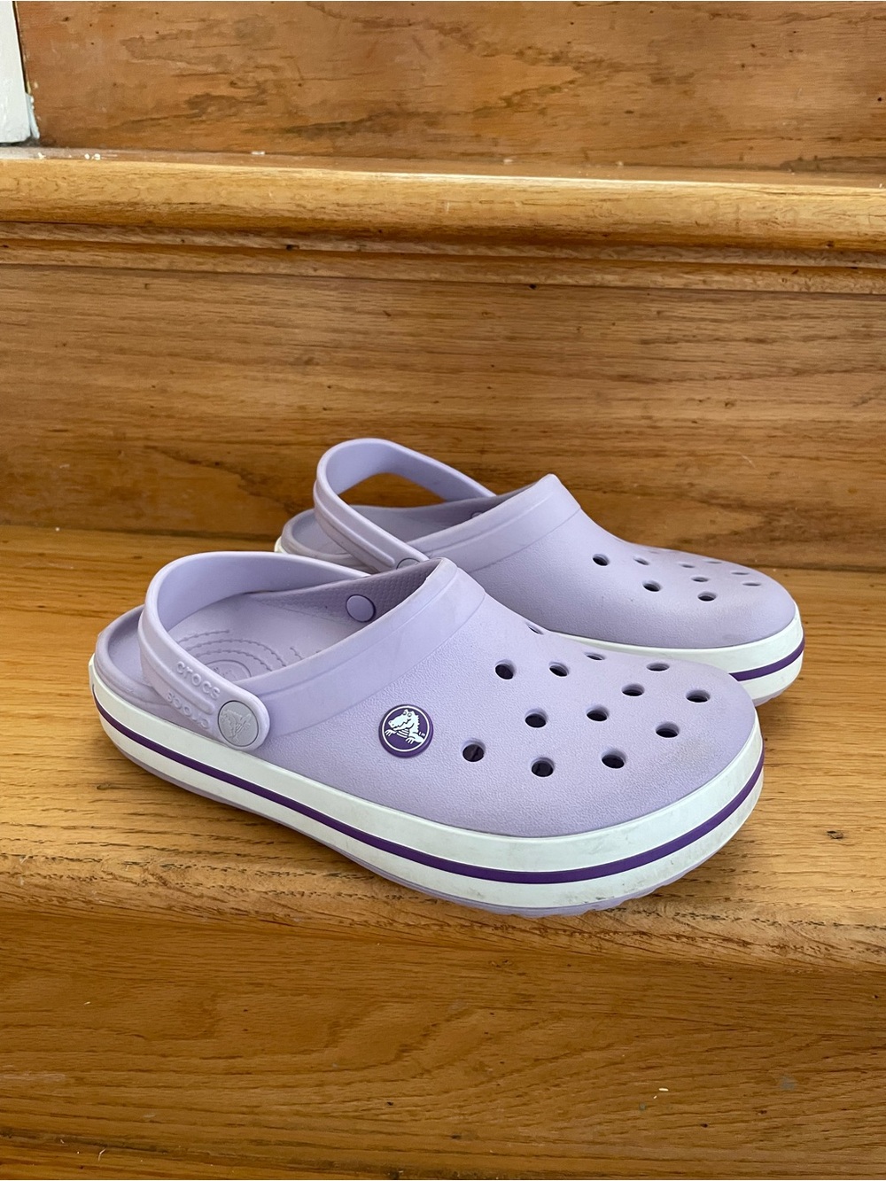 CROCS Kids Lavender Crocband Clog
